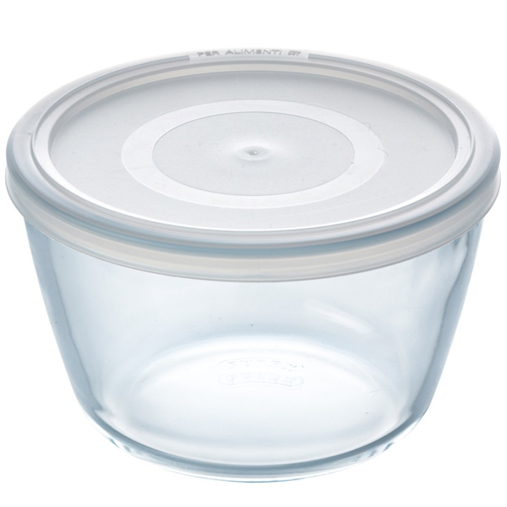 Pyrex Rund form med plastlock 16cm/1 in the group HOME, HOUSEHOLD & GARDEN / Kitchen utensils / Ovenware at TP E-commerce Nordic AB (A08594)