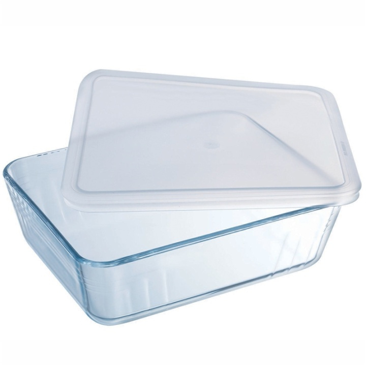 Pyrex Avlång form med plastlock 19x1 in the group HOME, HOUSEHOLD & GARDEN / Kitchen utensils / Ovenware at TP E-commerce Nordic AB (A08598)