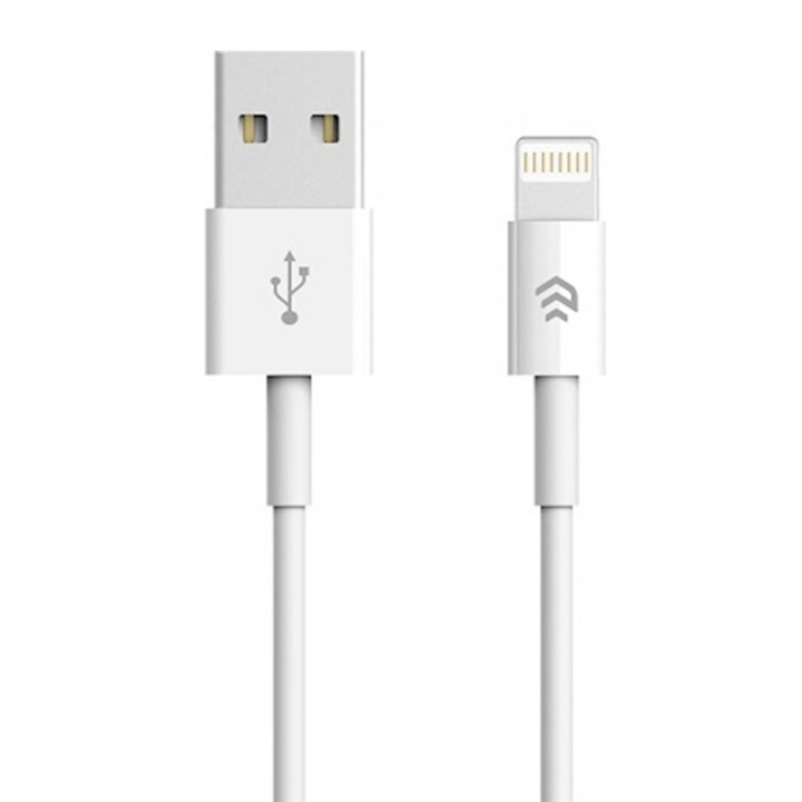 Devia Smart, Lightningkabel (2,1A), 1m, Vit in the group SMARTPHONE & TABLETS / Chargers & Cables / Cables / Cables Lightning at TP E-commerce Nordic AB (A08705)