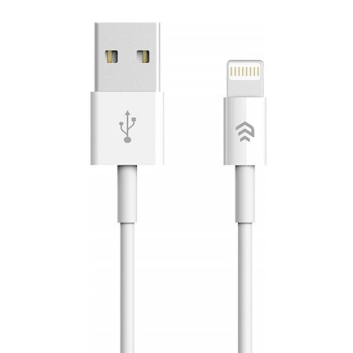 Devia Smart, Lightning cable (2.1A), 1m, White in the group SMARTPHONE & TABLETS / Chargers & Cables / Cables / Cables Lightning at TP E-commerce Nordic AB (A08705)