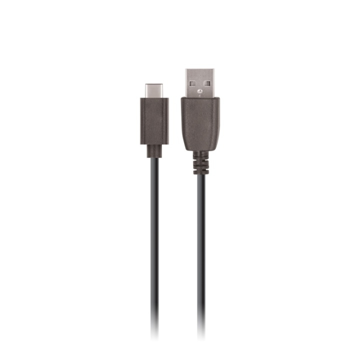 Maxlife USB - USB-C Cable (Fast Charge 2A), 20cm, Black in the group SMARTPHONE & TABLETS / Chargers & Cables / Cables / Cables Type C at TP E-commerce Nordic AB (A08717)