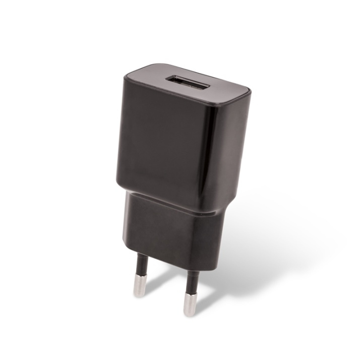 MXTC-01 Wall Charger USB, Fast Charge (2.1A) + microUSB cable, Black in the group SMARTPHONE & TABLETS / Chargers & Cables / Wall charger / Wall charger microUSB at TP E-commerce Nordic AB (A08736)