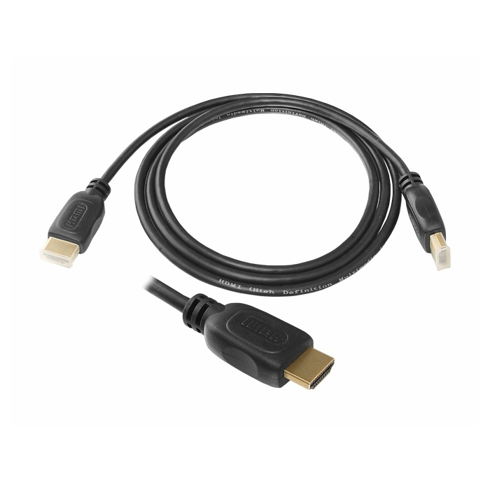 Gulpläterad HDMI-Kabel 1,5m in the group HOME ELECTRONICS / Cables & Adapters / HDMI / Cables at TP E-commerce Nordic AB (A08744)
