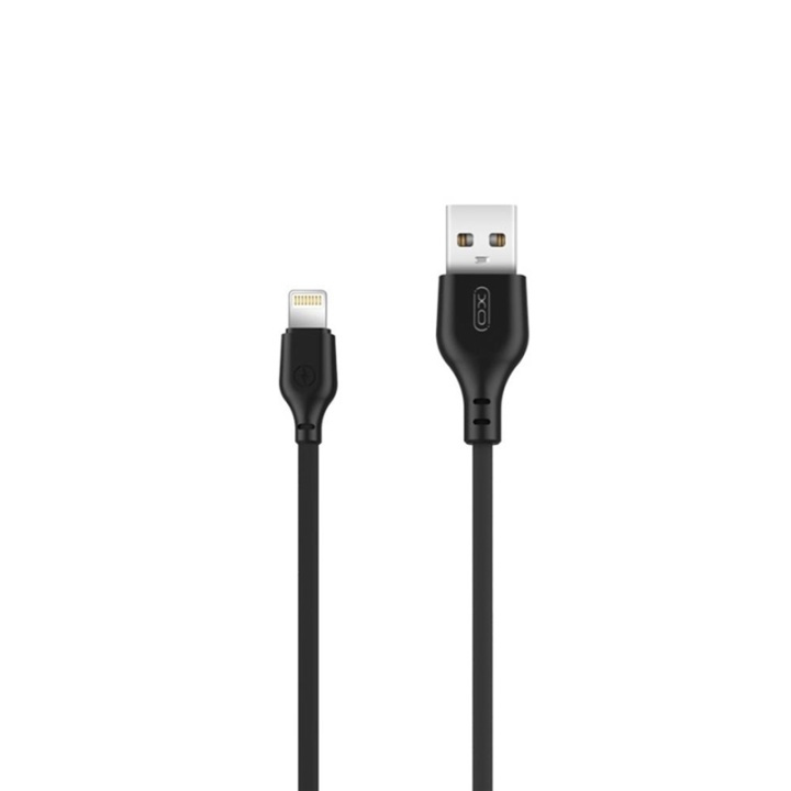 XO NB103 USB - Lightning Cable (2.1A) 1m, Black in the group SMARTPHONE & TABLETS / Chargers & Cables / Cables / Cables Lightning at TP E-commerce Nordic AB (A08750)