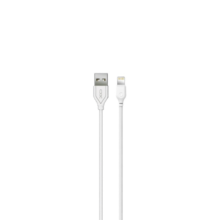 XO NB103 USB - Lightning Cable (2.1A) 1m, White in the group SMARTPHONE & TABLETS / Chargers & Cables / Cables / Cables Lightning at TP E-commerce Nordic AB (A08751)