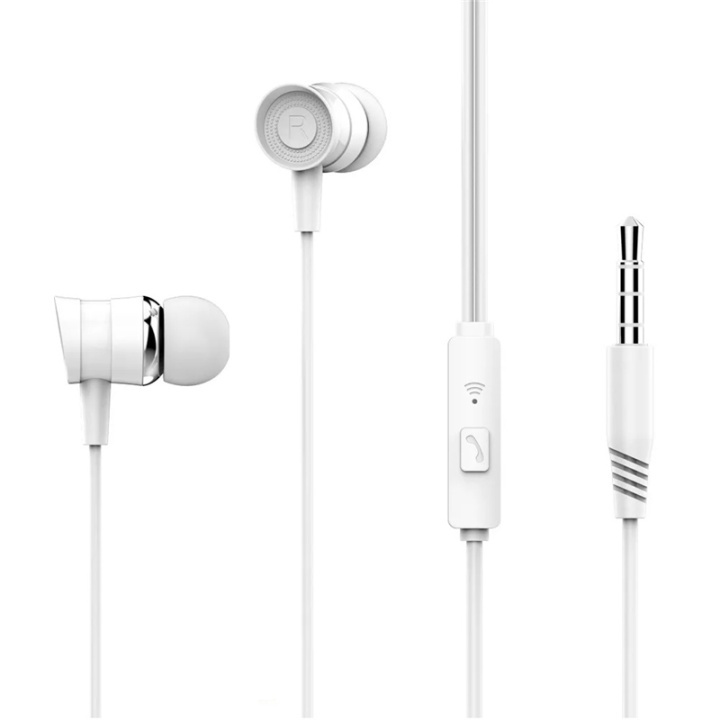 XO EP20 Trådade Hörlurar In-Ear, Vit in the group HOME ELECTRONICS / Audio & Picture / Headphones & Accessories / Headphones at TP E-commerce Nordic AB (A08775)