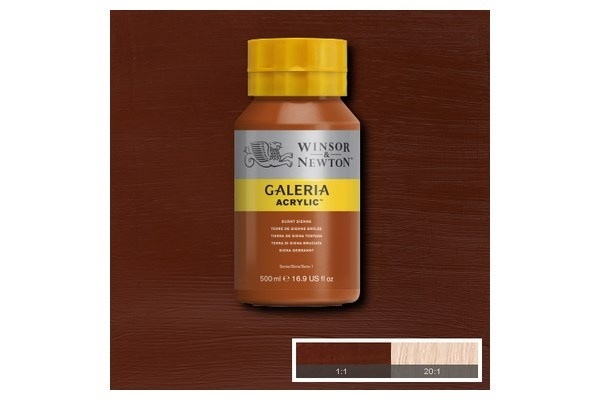 Galeria Acrylic 500Ml Burnt Sienna 074 in the group Sport, leisure & Hobby / Hobby / Paint & Draw / Artist Colors / Acrylic at TP E-commerce Nordic AB (A08780)