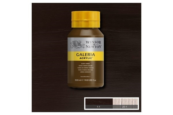 Galeria Acrylic 500Ml Burnt Umber 076 in the group Sport, leisure & Hobby / Hobby / Paint & Draw / Artist Colors / Acrylic at TP E-commerce Nordic AB (A08782)