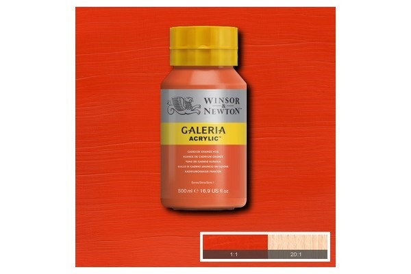 Galeria Acrylic 500Ml Cadmium Orange Hue 090 in the group Sport, leisure & Hobby / Hobby / Paint & Draw / Artist Colors / Acrylic at TP E-commerce Nordic AB (A08784)