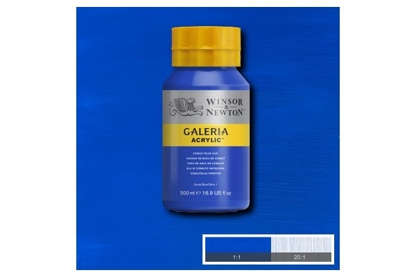 Galeria Acrylic 500Ml Cobalt Blue Hue 179 in the group Sport, leisure & Hobby / Hobby / Paint & Draw / Artist Colors / Acrylic at TP E-commerce Nordic AB (A08790)