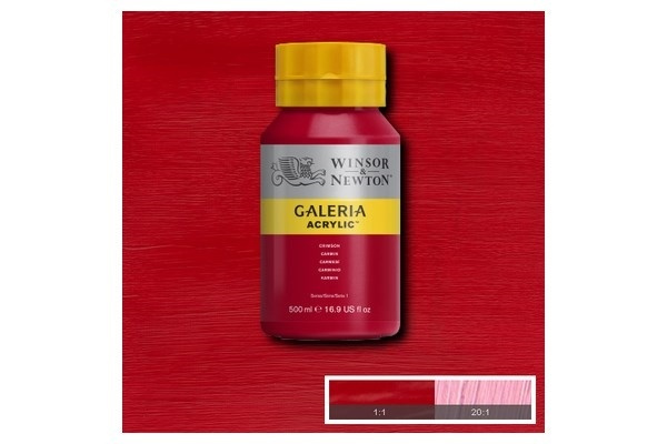 Galeria Acrylic 500Ml Crimson 203 in the group Sport, leisure & Hobby / Hobby / Paint & Draw / Artist Colors / Acrylic at TP E-commerce Nordic AB (A08791)