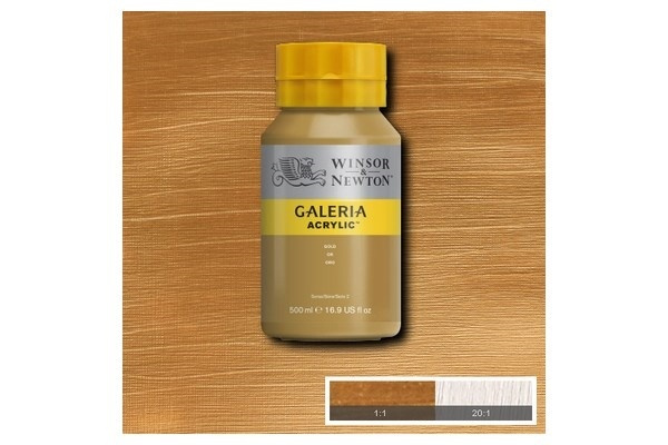 Galeria Acrylic 500Ml Gold 283 in the group Sport, leisure & Hobby / Hobby / Paint & Draw / Artist Colors / Acrylic at TP E-commerce Nordic AB (A08795)