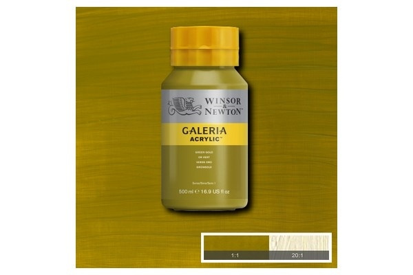 Galeria Acrylic 500Ml Green Gold 294 in the group Sport, leisure & Hobby / Hobby / Paint & Draw / Artist Colors / Acrylic at TP E-commerce Nordic AB (A08796)