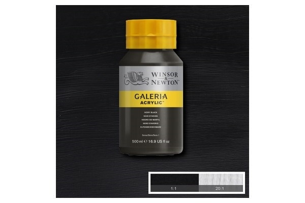 Galeria Acrylic 500Ml Ivory Black 331 in the group Sport, leisure & Hobby / Hobby / Paint & Draw / Artist Colors / Acrylic at TP E-commerce Nordic AB (A08798)