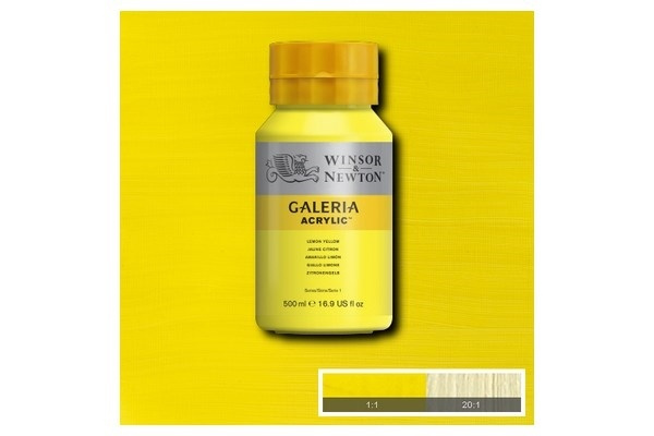Galeria Acrylic 500Ml Lemon Yellow 346 in the group Sport, leisure & Hobby / Hobby / Paint & Draw / Artist Colors / Acrylic at TP E-commerce Nordic AB (A08800)
