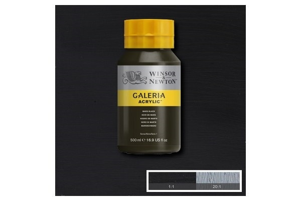Galeria Acrylic 500Ml Mars Black 386 in the group Sport, leisure & Hobby / Hobby / Paint & Draw / Artist Colors / Acrylic at TP E-commerce Nordic AB (A08801)