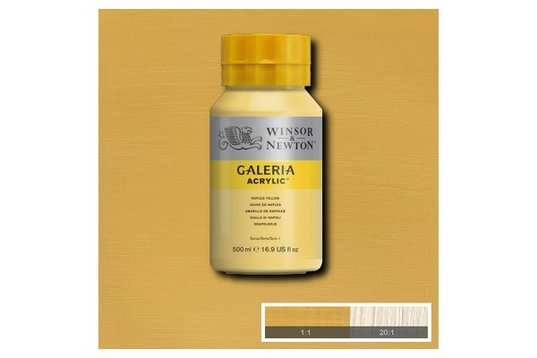 Galeria Acrylic 500Ml Naples Yellow 422 in the group Sport, leisure & Hobby / Hobby / Paint & Draw / Artist Colors / Acrylic at TP E-commerce Nordic AB (A08803)