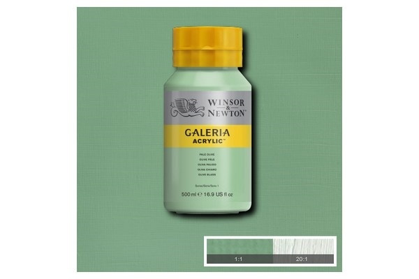 Galeria Acrylic 500Ml Pale Olive 435 in the group Sport, leisure & Hobby / Hobby / Paint & Draw / Artist Colors / Acrylic at TP E-commerce Nordic AB (A08805)