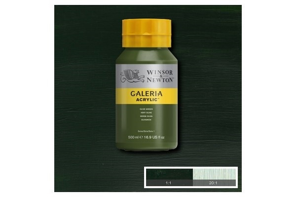 Galeria Acrylic 500Ml Olive Green 447 in the group Sport, leisure & Hobby / Hobby / Paint & Draw / Artist Colors / Acrylic at TP E-commerce Nordic AB (A08810)