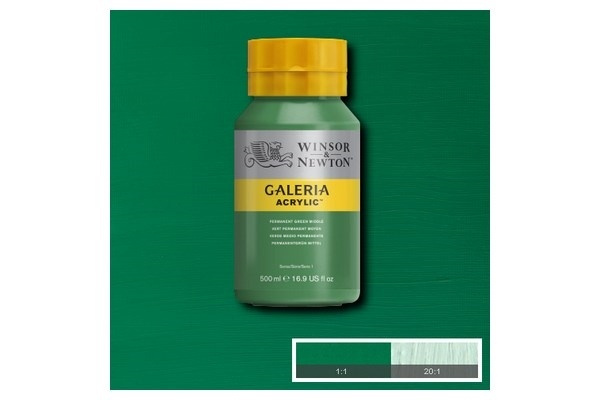Galeria Acrylic 500Ml Perm Green Middle 484 in the group Sport, leisure & Hobby / Hobby / Paint & Draw / Artist Colors / Acrylic at TP E-commerce Nordic AB (A08816)