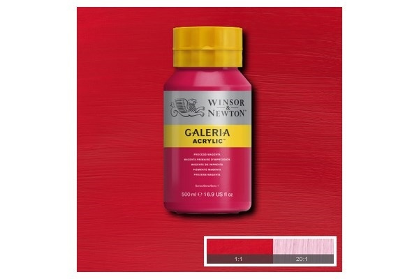 Galeria Acrylic 500Ml Process Magenta 533 in the group Sport, leisure & Hobby / Hobby / Paint & Draw / Artist Colors / Acrylic at TP E-commerce Nordic AB (A08821)