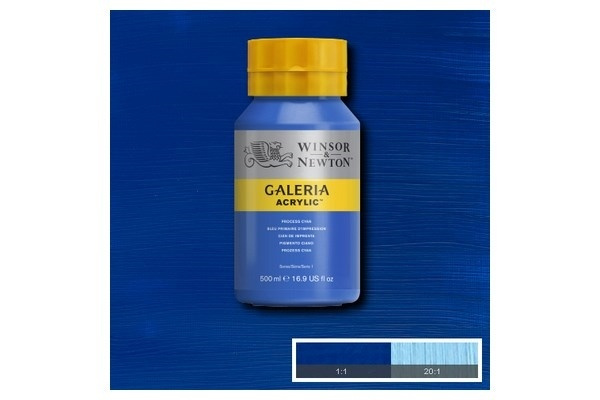 Galeria Acrylic 500Ml Process Cyan 535 in the group Sport, leisure & Hobby / Hobby / Paint & Draw / Artist Colors / Acrylic at TP E-commerce Nordic AB (A08822)