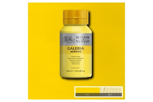 Galeria Acrylic 500Ml Process Yellow 537 in the group Sport, leisure & Hobby / Hobby / Paint & Draw / Artist Colors / Acrylic at TP E-commerce Nordic AB (A08823)