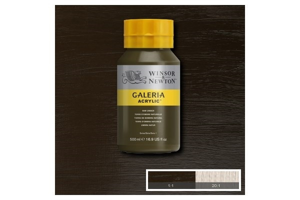 Galeria Acrylic 500Ml Raw Umber 554 in the group Sport, leisure & Hobby / Hobby / Paint & Draw / Artist Colors / Acrylic at TP E-commerce Nordic AB (A08827)