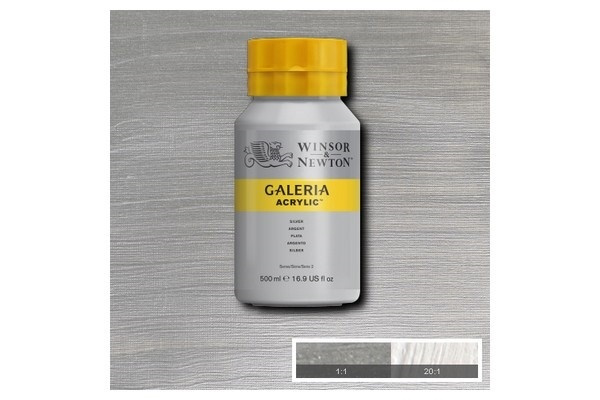 Galeria Acrylic 500Ml Silver 617 in the group Sport, leisure & Hobby / Hobby / Paint & Draw / Artist Colors / Acrylic at TP E-commerce Nordic AB (A08830)