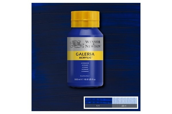 Galeria Acrylic 500Ml Ultramarine 660 in the group Sport, leisure & Hobby / Hobby / Paint & Draw / Artist Colors / Acrylic at TP E-commerce Nordic AB (A08833)