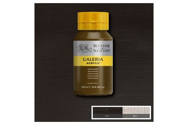 Galeria Acrylic 500Ml Vandyke Brown 676 in the group Sport, leisure & Hobby / Hobby / Paint & Draw / Artist Colors / Acrylic at TP E-commerce Nordic AB (A08834)