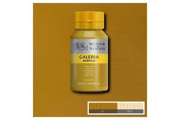 Galeria Acrylic 500Ml Yellow Ochre 744 in the group Sport, leisure & Hobby / Hobby / Paint & Draw / Artist Colors / Acrylic at TP E-commerce Nordic AB (A08838)