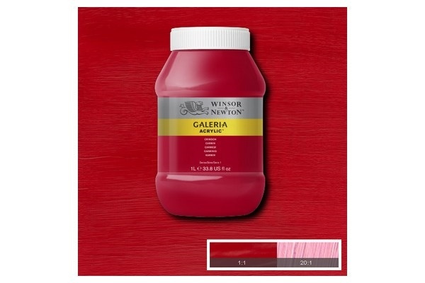 Galeria Acrylic 1L Crimson 203 in the group Sport, leisure & Hobby / Hobby / Paint & Draw / Artist Colors / Acrylic at TP E-commerce Nordic AB (A08893)