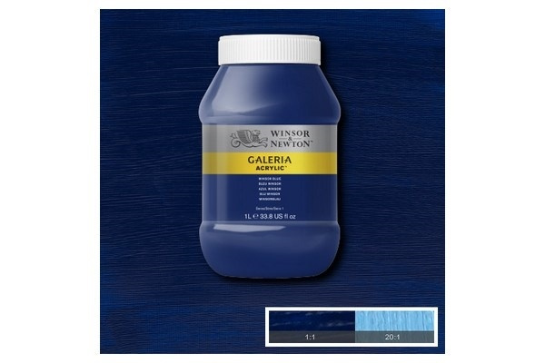 Galeria Acrylic 1L Winsor Bleue 706 in the group Sport, leisure & Hobby / Hobby / Paint & Draw / Artist Colors / Acrylic at TP E-commerce Nordic AB (A08895)