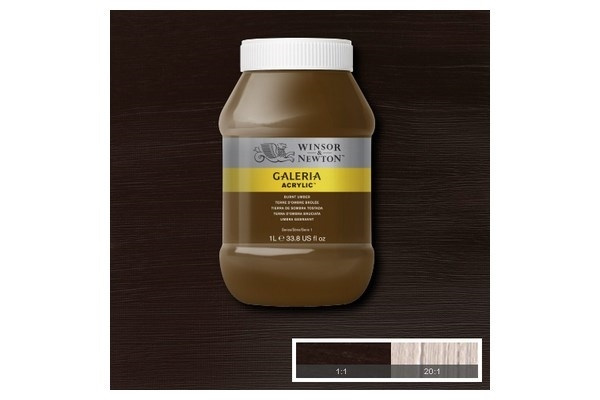 Galeria Acrylic 1L Burnt Umber 076 in the group Sport, leisure & Hobby / Hobby / Paint & Draw / Artist Colors / Acrylic at TP E-commerce Nordic AB (A08896)
