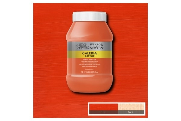 Galeria Acrylic 1L Cadmium Orange Hue 090 in the group Sport, leisure & Hobby / Hobby / Paint & Draw / Artist Colors / Acrylic at TP E-commerce Nordic AB (A08897)