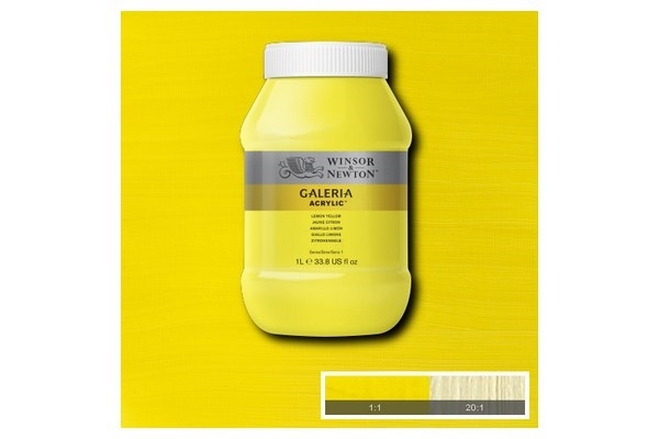 Galeria Acrylic 1L Lemon Yellow 346 in the group Sport, leisure & Hobby / Hobby / Paint & Draw / Artist Colors / Acrylic at TP E-commerce Nordic AB (A08901)