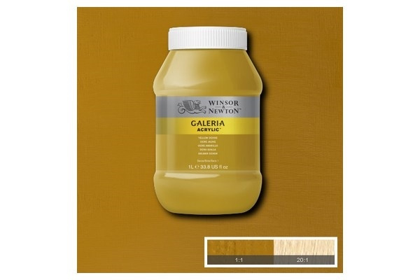 Galeria Acrylic 1L Yellow Ochre 744 in the group Sport, leisure & Hobby / Hobby / Paint & Draw / Artist Colors / Acrylic at TP E-commerce Nordic AB (A08907)
