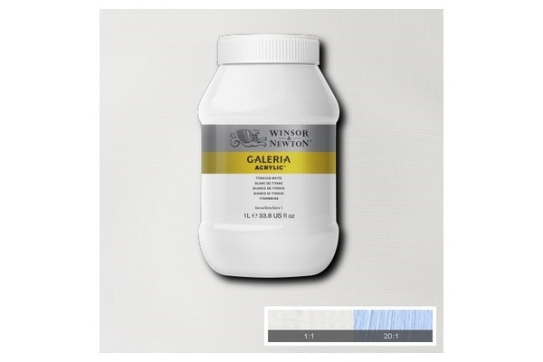 Galeria Acrylic 1L Titanium White 644 in the group Sport, leisure & Hobby / Hobby / Paint & Draw / Artist Colors / Acrylic at TP E-commerce Nordic AB (A08908)