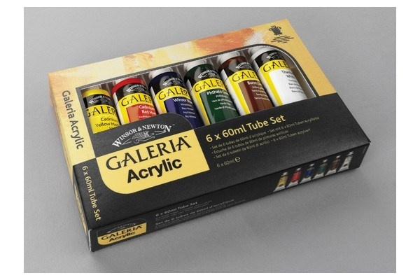 GALERIA ACRYLIC 6x60 ml set in the group Sport, leisure & Hobby / Hobby / Paint & Draw / Artist Colors / Acrylic at TP E-commerce Nordic AB (A08911)