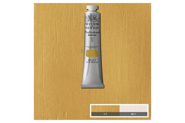 Prof Acrylic 200ML GOLD 283 in the group Sport, leisure & Hobby / Hobby / Paint & Draw / Artist Colors / Acrylic at TP E-commerce Nordic AB (A08924)