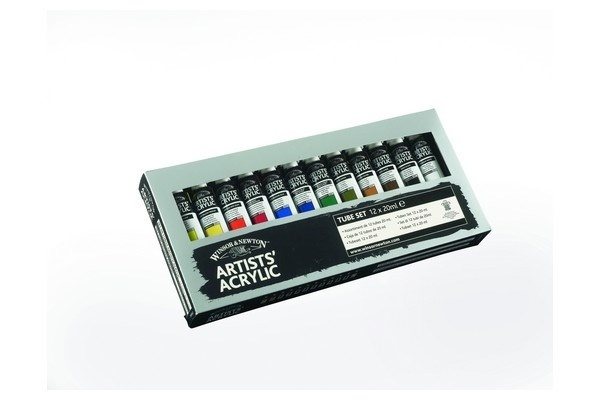 PROFESSIONAL ACRYLIC COLOUR Starter set 12x20 ml in the group Sport, leisure & Hobby / Hobby / Paint & Draw / Artist Colors / Acrylic at TP E-commerce Nordic AB (A08942)
