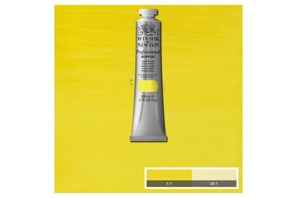 Prof Acrylic 200ML LEMON YELLOW 346 in the group Sport, leisure & Hobby / Hobby / Paint & Draw / Artist Colors / Acrylic at TP E-commerce Nordic AB (A08943)
