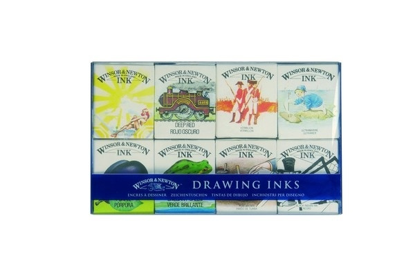 Drawing Ink William Collection 8x14 ml in the group Sport, leisure & Hobby / Hobby / Paint & Draw / Artist Colors / Ink at TP E-commerce Nordic AB (A08955)