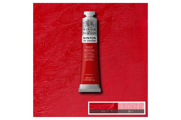 WINTON OIL COL 200 ml Cad red deep hue (06) 098 in the group Sport, leisure & Hobby / Hobby / Paint & Draw / Artist Colors / Oil paint at TP E-commerce Nordic AB (A09052)