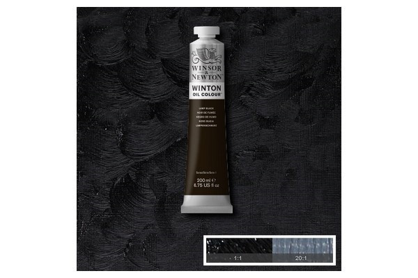 Winton Oil Col 200Ml (25) Lamp Black 337 in the group Sport, leisure & Hobby / Hobby / Paint & Draw / Artist Colors / Oil paint at TP E-commerce Nordic AB (A09069)