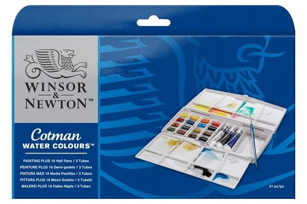 Cotman Water Color Paintingbox PLUS in the group Sport, leisure & Hobby / Hobby / Paint & Draw / Artist Colors / Watercolors at TP E-commerce Nordic AB (A09090)