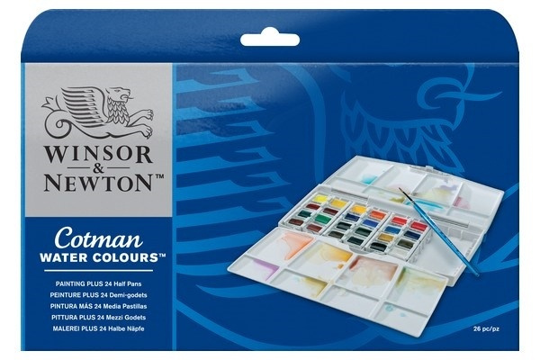 Cotman Water Color Pan paintingbox PLUS in the group Sport, leisure & Hobby / Hobby / Paint & Draw / Artist Colors / Watercolors at TP E-commerce Nordic AB (A09091)