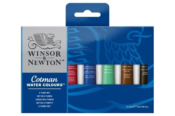 Cotman Water Color Tubset 6x8 ml in the group Sport, leisure & Hobby / Hobby / Paint & Draw / Artist Colors / Watercolors at TP E-commerce Nordic AB (A09094)
