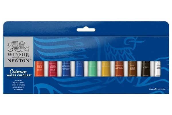Cotman Water Color Tubset 12x8ml in the group Sport, leisure & Hobby / Hobby / Paint & Draw / Artist Colors / Watercolors at TP E-commerce Nordic AB (A09095)